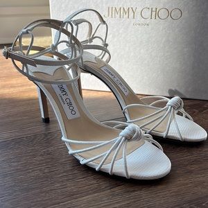 Jimmy Choo Lovella 85MM Latte Heels Size 41/ 11